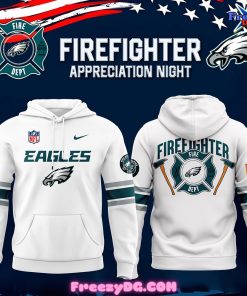 Philadelphia Eagles Firefighter Appreciation White Hoodie