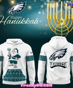 Philadelphia Eagles Happy Hanukkah Christmas 2024 Hoodie