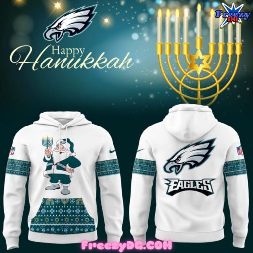 Philadelphia Eagles Happy Hanukkah Christmas 2024 Hoodie