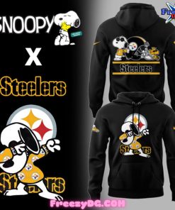 Pittsburgh Steelers x Snoopy Dabbing Black Hoodie