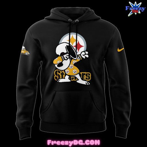 Pittsburgh Steelers x Snoopy Dabbing Black Hoodie