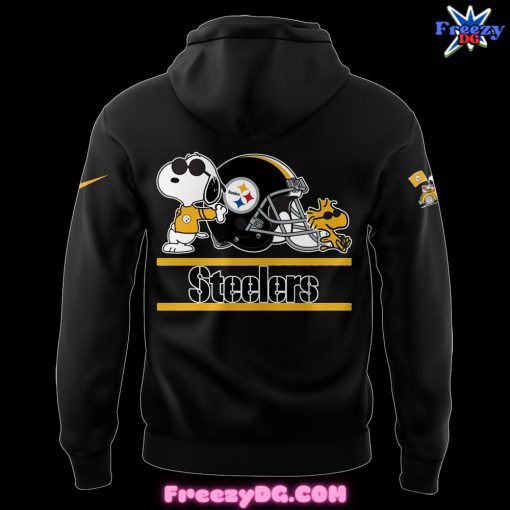 Pittsburgh Steelers x Snoopy Dabbing Black Hoodie