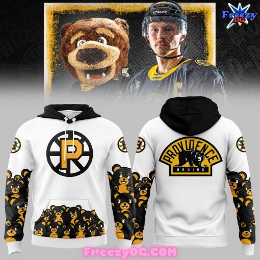 Providence Bruins Teddy Bear Toss White Hoodie