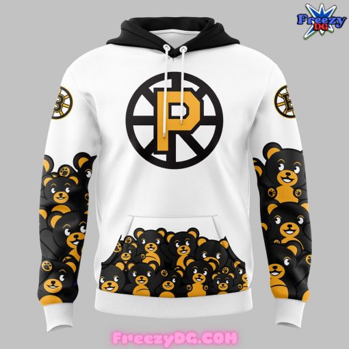 Providence Bruins Teddy Bear Toss White Hoodie