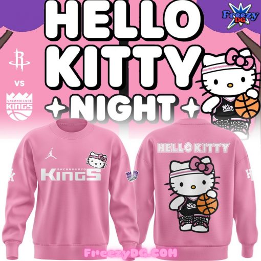 Sacramento Kings x Hello Kitty Pink Sweatshirt