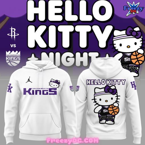 Sacramento Kings x Hello Kitty White Hoodie