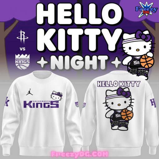 Sacramento Kings x Hello Kitty White Sweatshirt