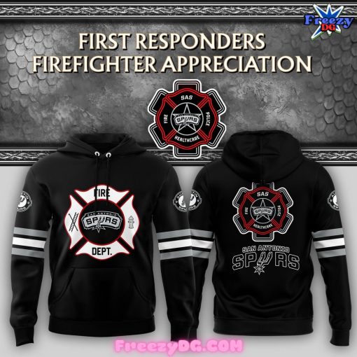 San Antonio Spurs Firefighter Appreciation Night 2024 Hoodie