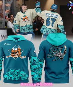 San Jose Barracuda Teal Bears Special Blue Hoodie