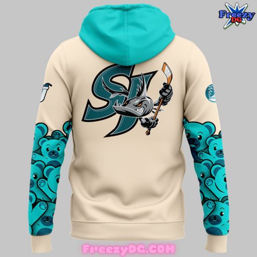 San Jose Barracuda Teal Bears Special Grey Hoodie