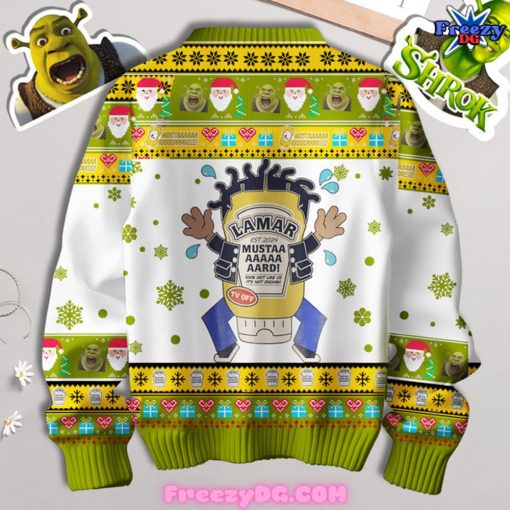 Shrek Lamar Mustard Special Ugly Sweater