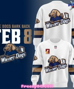 Sioux Falls Stampede x Wiener Dogs White Hockey Jersey