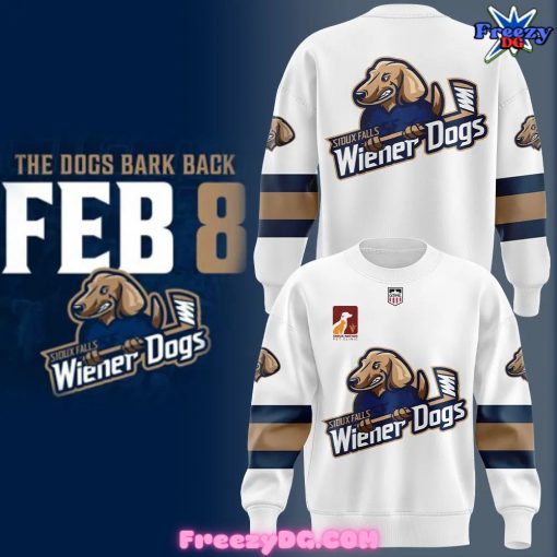 Sioux Falls Stampede x Wiener Dogs White Sweatshirt