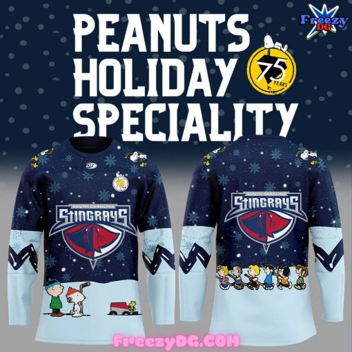 South Carolina Stingrays Peanuts Night Specialty 2024 Hockey Jersey