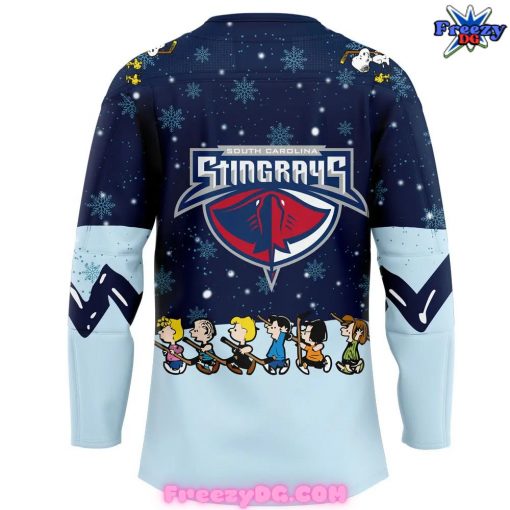 South Carolina Stingrays Peanuts Night Specialty 2024 Hockey Jersey