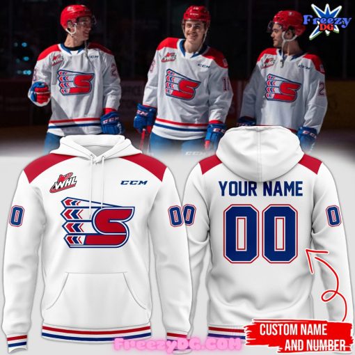 Spokane Chiefs Custom Limited Edition White Hoodie