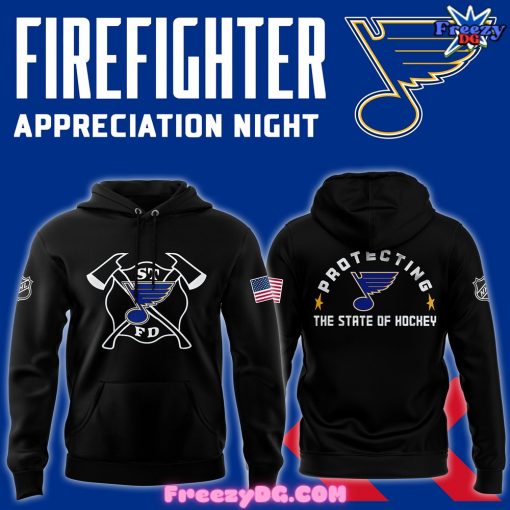 St. Louis Blues Firefighter Appreciation Night 2024 Hoodie