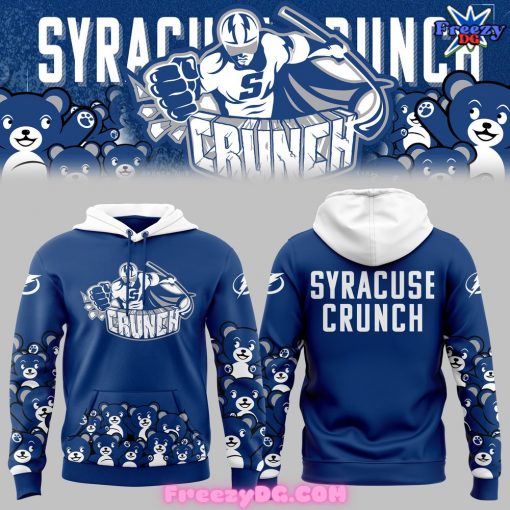 Syracuse Crunch Teddy Bear Toss Blue Hoodie