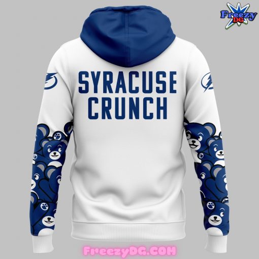 Syracuse Crunch Teddy Bear Toss White Hoodie