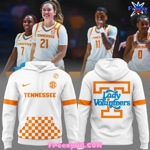 Tennessee Lady Volunteers Basketball 2024 White Hoodie