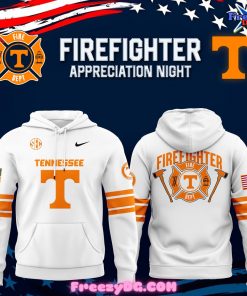 Tennessee Volunteers Firefighter Appreciation White Hoodie