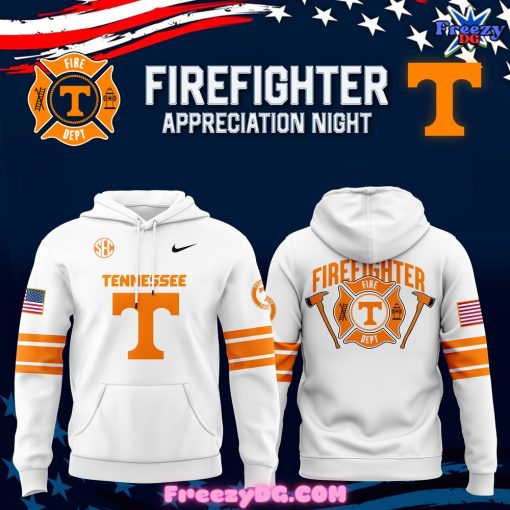 Tennessee Volunteers Firefighter Appreciation White Hoodie