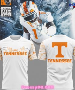 Tennessee Volunteers Football City Map White T-Shirt