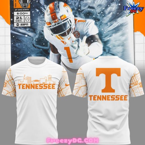 Tennessee Volunteers Football City Map White T-Shirt