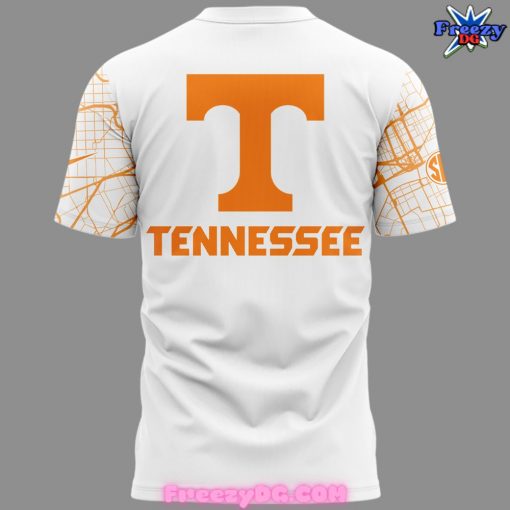 Tennessee Volunteers Football City Map White T-Shirt