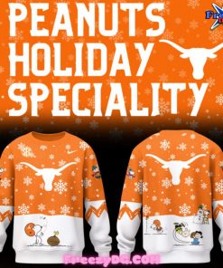 Texas Longhorns Peanuts Holiday Specialty Sweatshirt