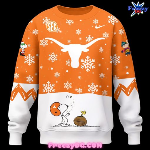 Texas Longhorns Peanuts Holiday Specialty Sweatshirt