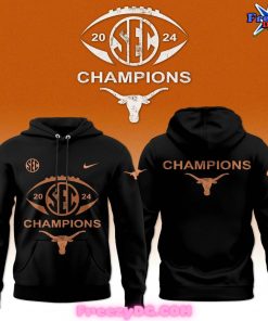 Texas Longhorns SEC 2024 Champions Black Hoodie