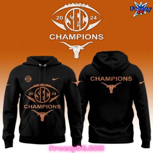 Texas Longhorns SEC 2024 Champions Black Hoodie