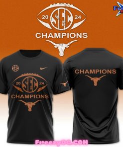 Texas Longhorns SEC 2024 Champions Black T-Shirt