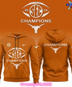 Texas Longhorns SEC 2024 Champions Orange Hoodie