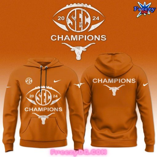 Texas Longhorns SEC 2024 Champions Orange Hoodie