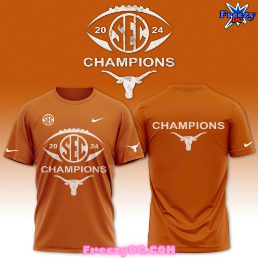 Texas Longhorns SEC 2024 Champions Orange T-Shirt