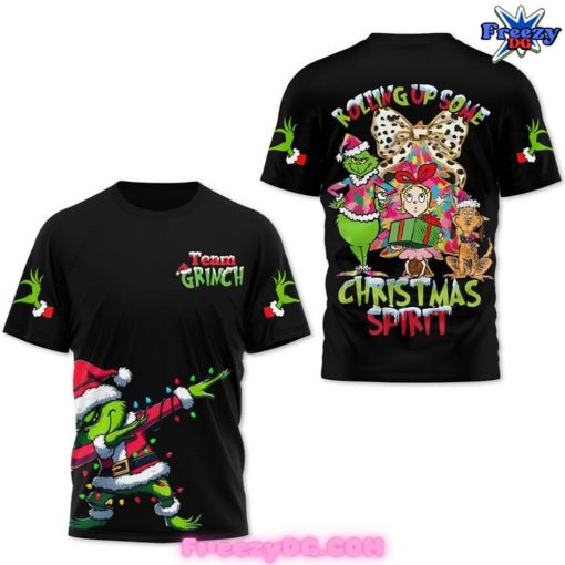 The Grinch Rolling Up Some Christmas Spirit 2024 T-Shirt