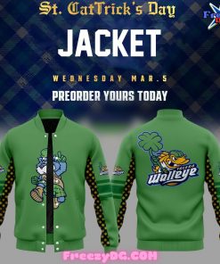 Toledo Walleye Hat Tricks Day Baseball Jacket