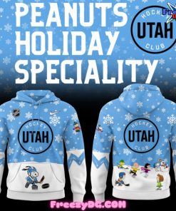 Utah Hockey Peanuts Holiday Speciality Hoodie