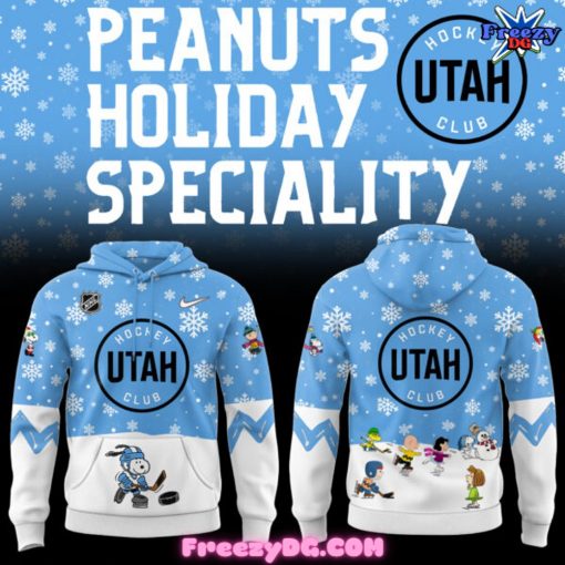 Utah Hockey Peanuts Holiday Speciality Hoodie