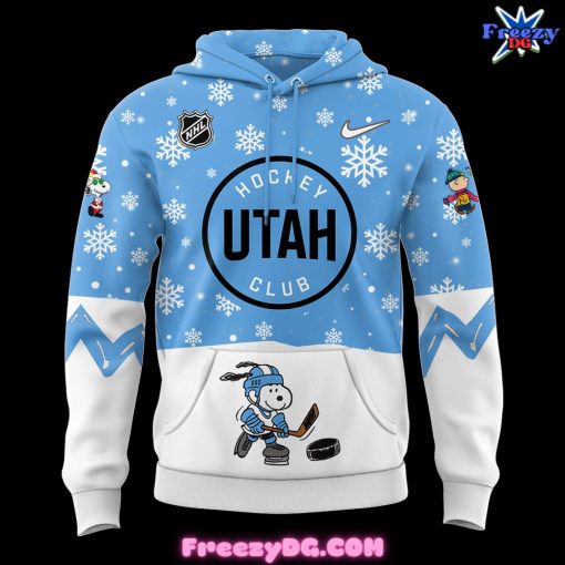 Utah Hockey Peanuts Holiday Speciality Hoodie