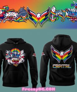 Washington Capitals Special Pride Night Black Hoodie