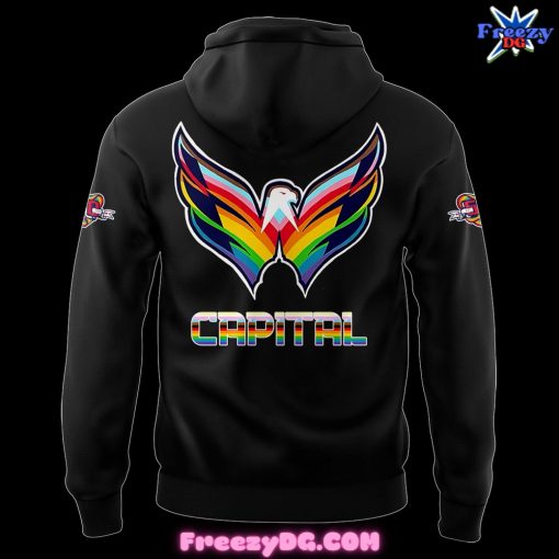 Washington Capitals Special Pride Night Black Hoodie