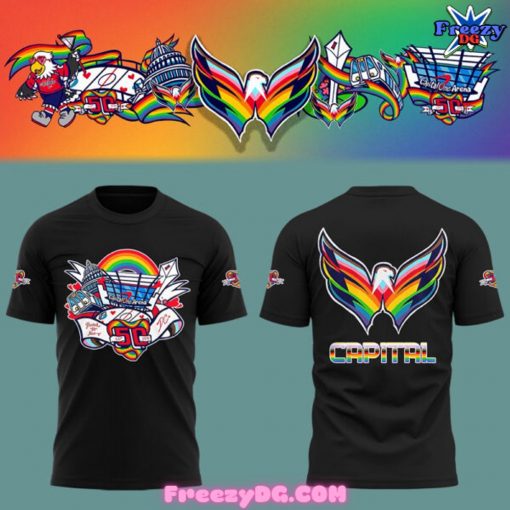 Washington Capitals Special Pride Night Black T-Shirt