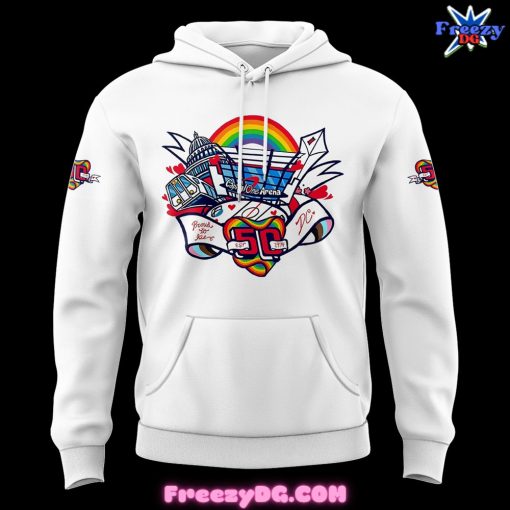 Washington Capitals Special Pride Night White Hoodie