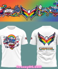 Washington Capitals Special Pride Night White T-Shirt