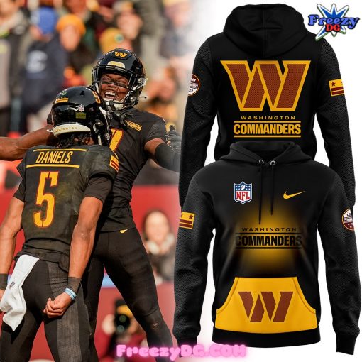 Washington Commanders Black Threads 2024 Hoodie