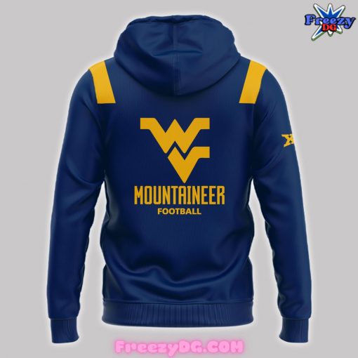 West Virginia Mountaineers Rich Rodriguez Nike Blue Hoodie