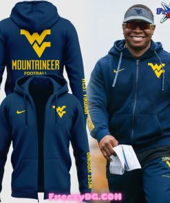 West Virginia Mountaineers Team Issued Football 2024 Zip Hoodie